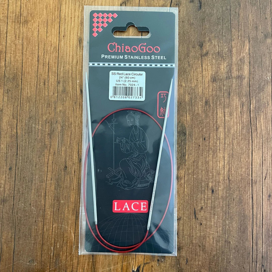 ChiaoGoo 24" Red Lace Circular Needles
