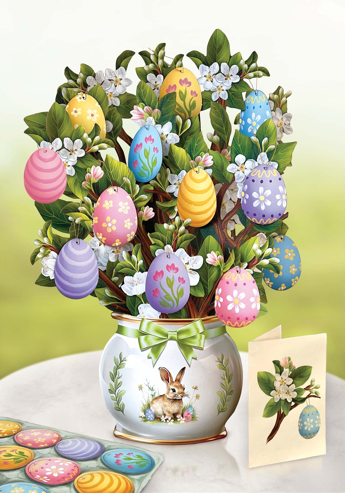 Easter Egg Tree (8 Pop-up Greeting Cards)