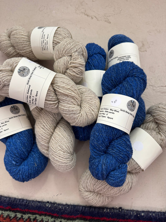 Tanglewood Farm - Jacob Sheep Yarn Sport