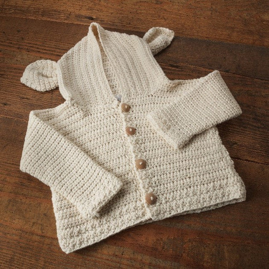 Appalachian Baby Design - Lamb's Ear Cardigan - CROCHET pattern