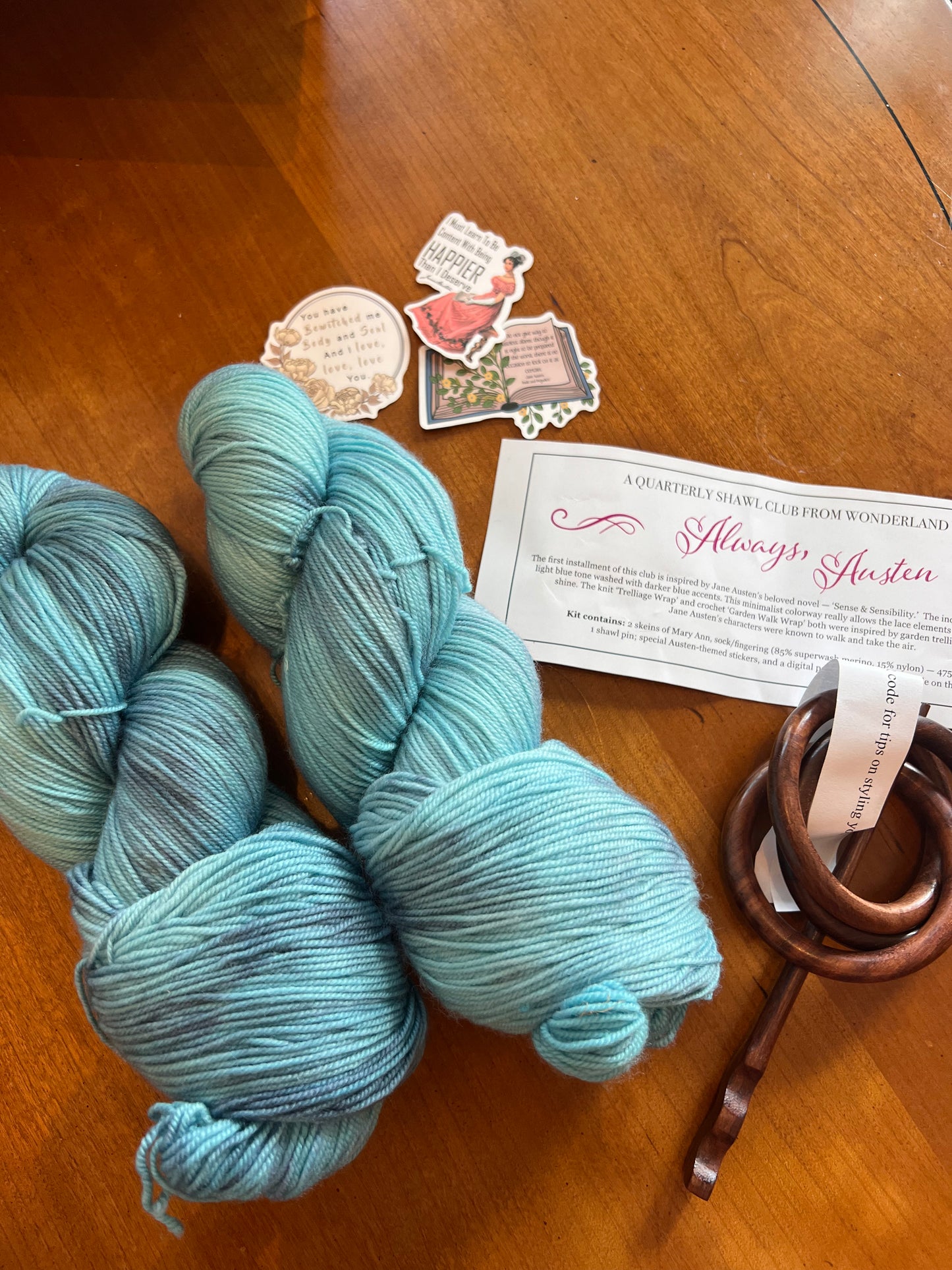 Wonderland Yarns-Always Austen Inspired Shawl Club