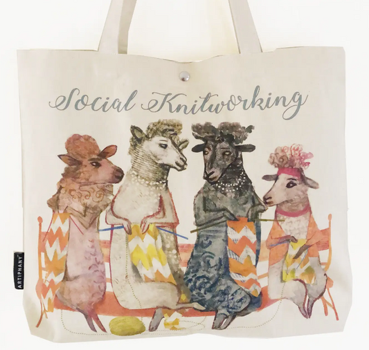 Artiphany - Social Knitworking Tote Bag
