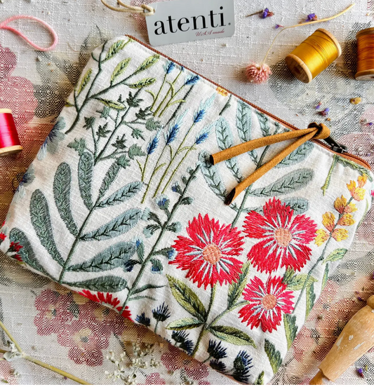 Atenti-Wildflower Accessories Pouch-B102WLD