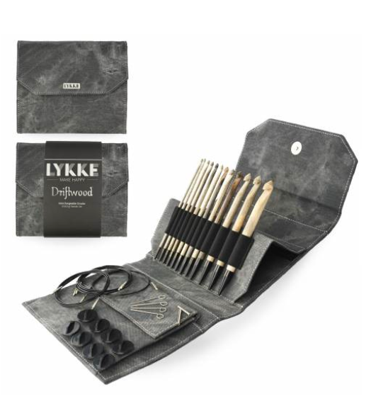 Lykke-Interchangeable Crochet Set 6"Driftwood