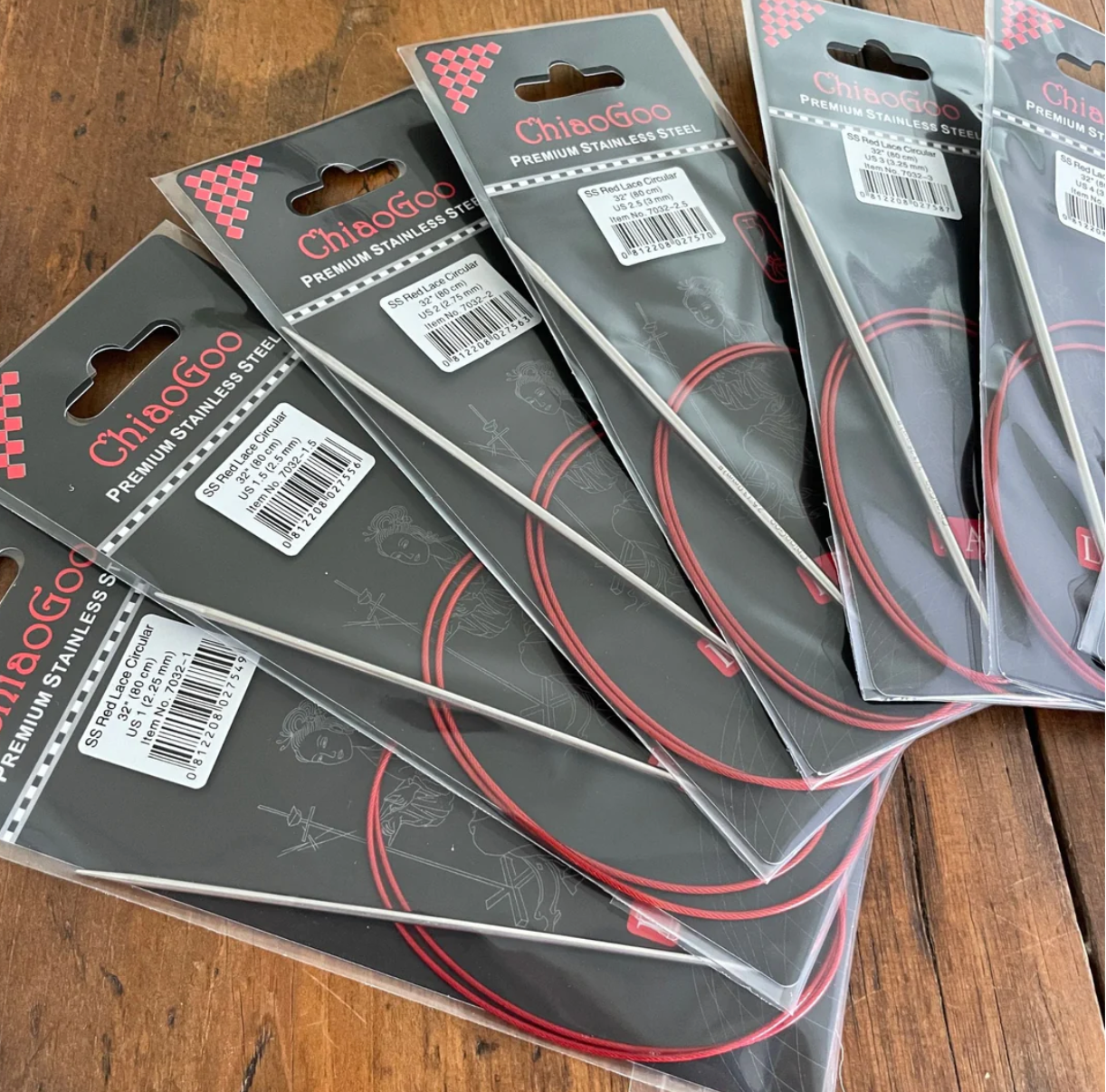 ChiaoGoo 40" Red Lace Circular Needles