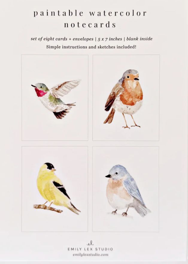 Emily Lex Studio - Paintable Notecards