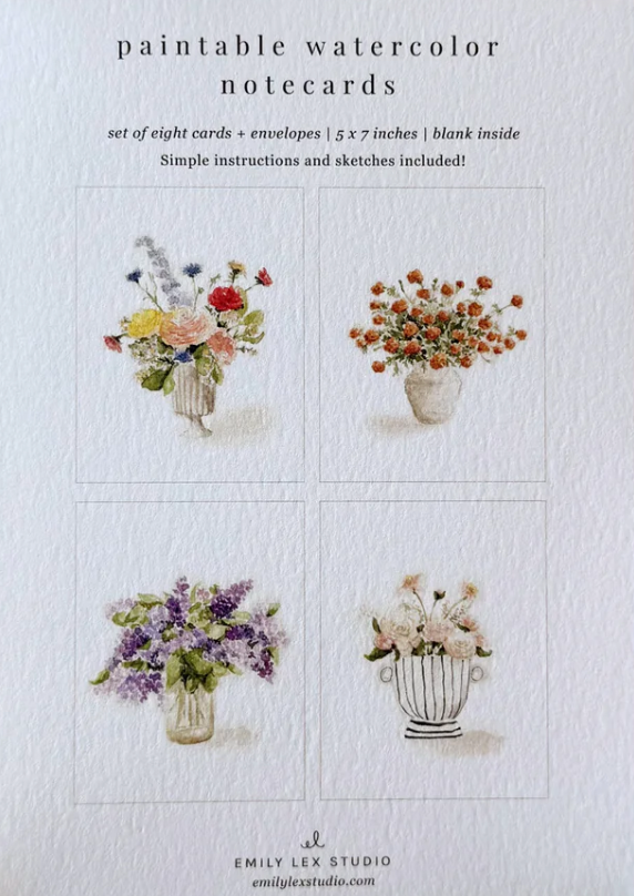 Emily Lex Studio - Paintable Notecards