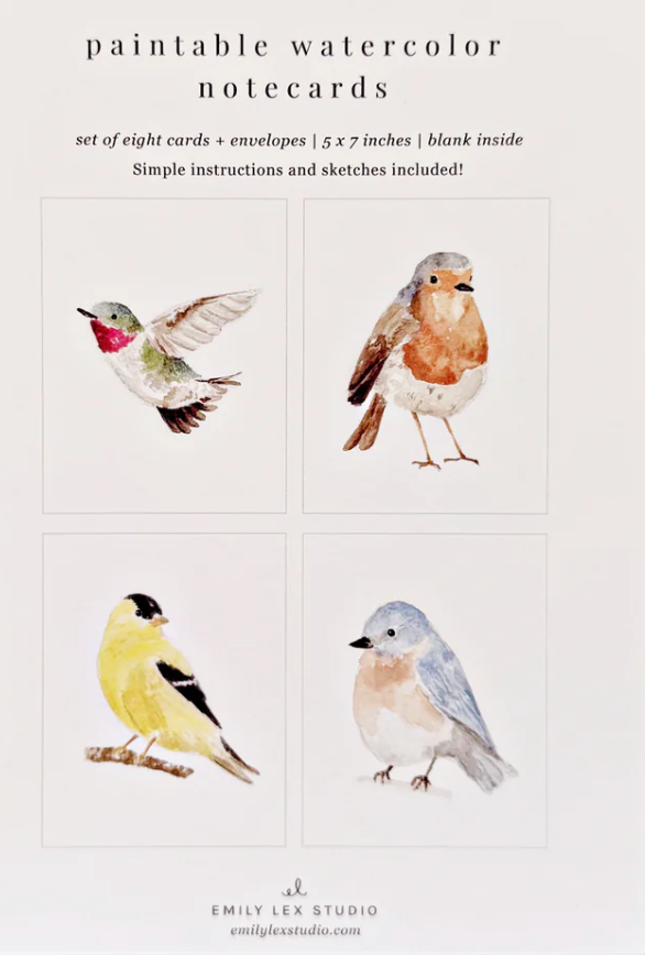 Emily Lex Studio - Paintable Notecards
