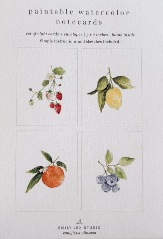 Emily Lex Studio - Paintable Notecards