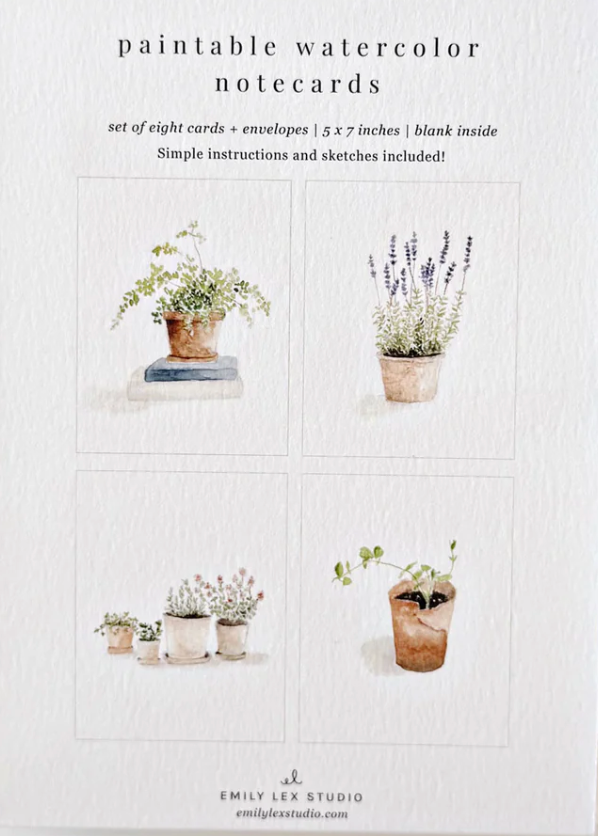 Emily Lex Studio - Paintable Notecards