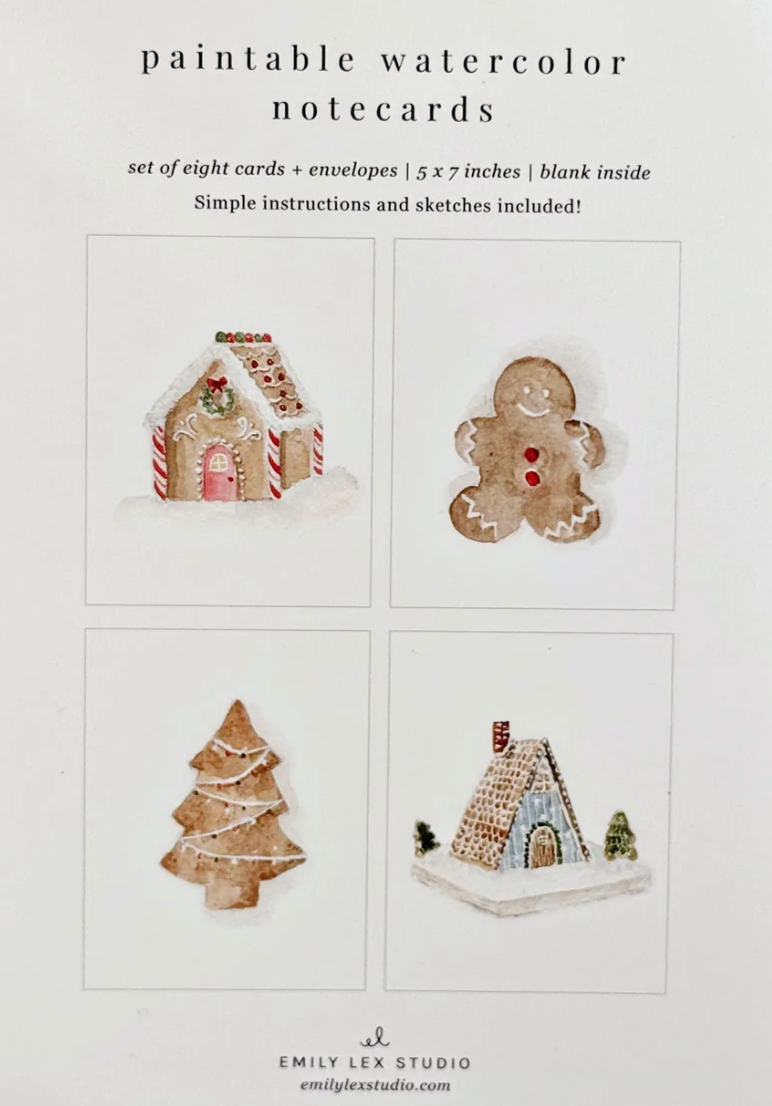 Emily Lex Studio - Paintable Notecards