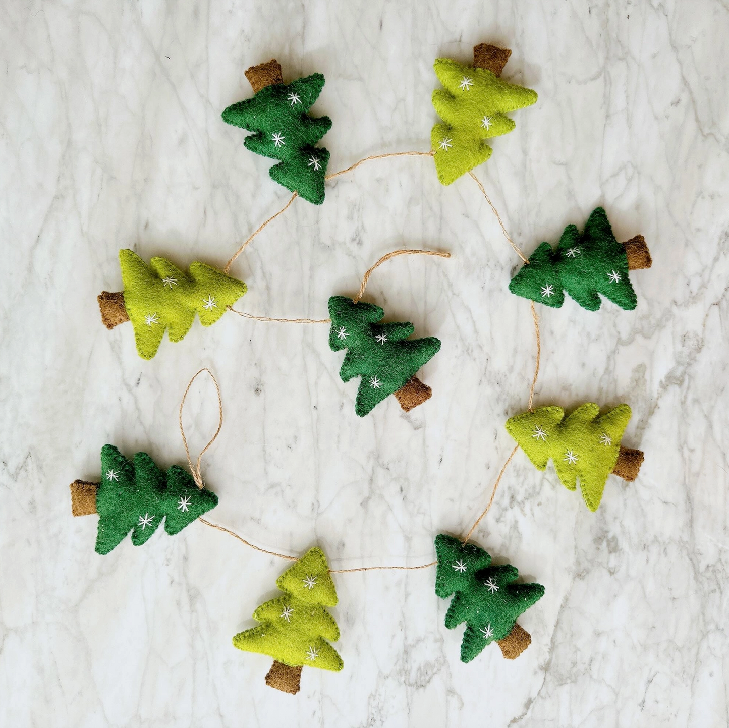 Felt Christmas Tree Garland
