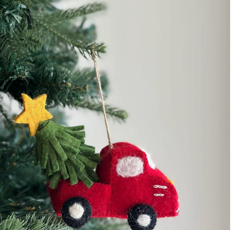 Felt Pickup Truck Ornament