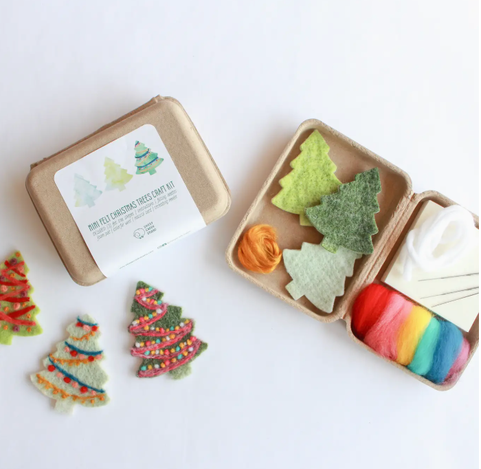Mini Christmas Tree Felting Craft Kit