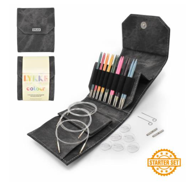 Lykke-5 inch Interchangeabe Birchwood Needle Set (Starter)