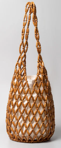 Lotus - Hand Woven Wooden Beads Bag