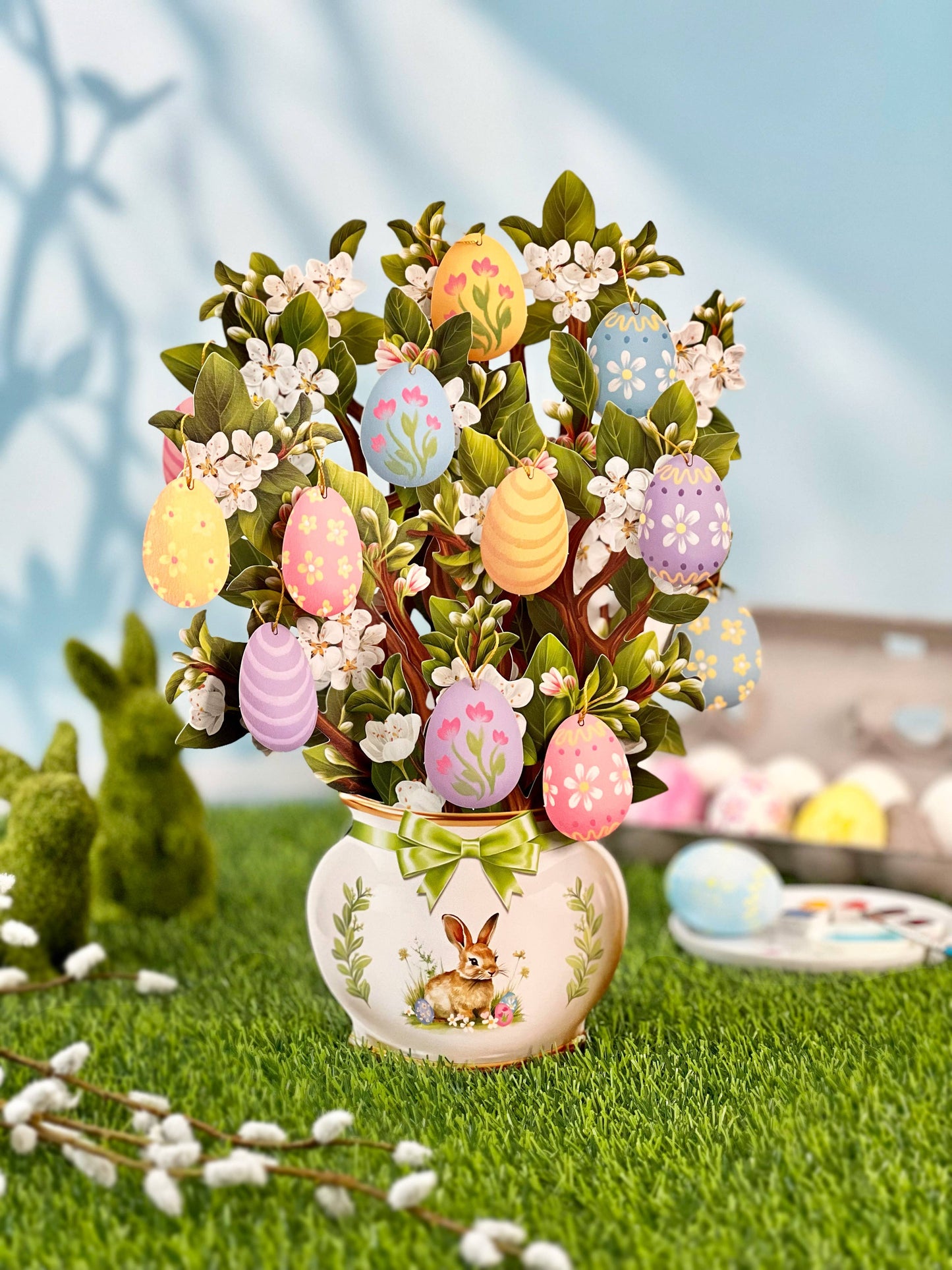 Easter Egg Tree (8 Pop-up Greeting Cards)