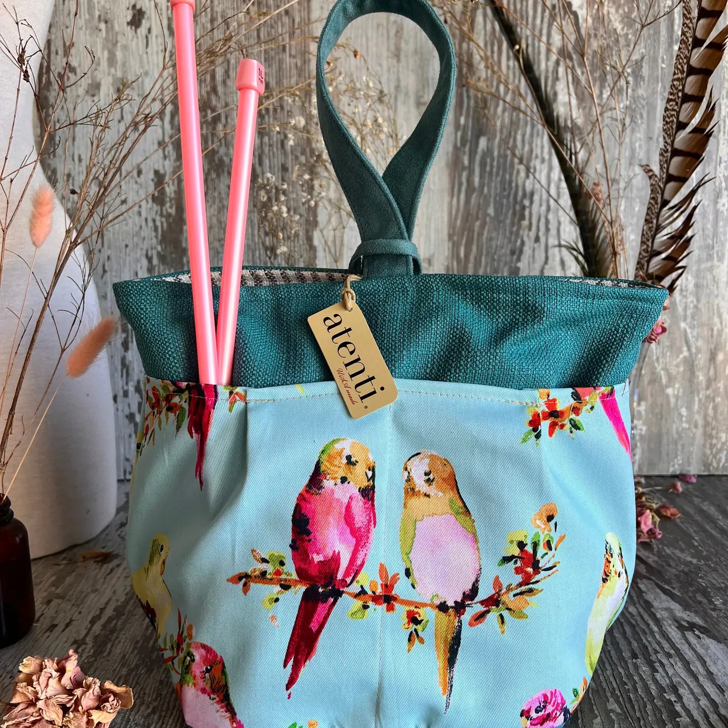 Atenti - Knitting and Crochet Organizer Project Bag: Miss Honey Tall Caddy