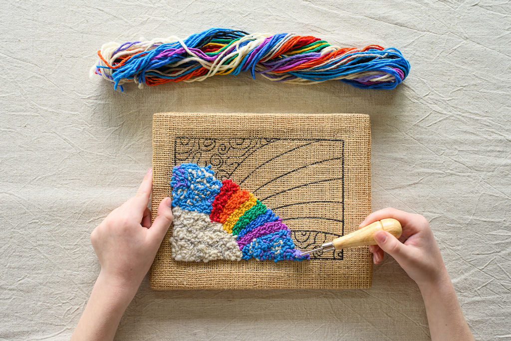 Harrisville Designs - Rug Hooking Kit, Rainbow