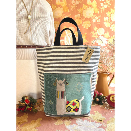 Atenti - Knitting and Crochet Organizer Project Bag: Mamallama Hope Basket