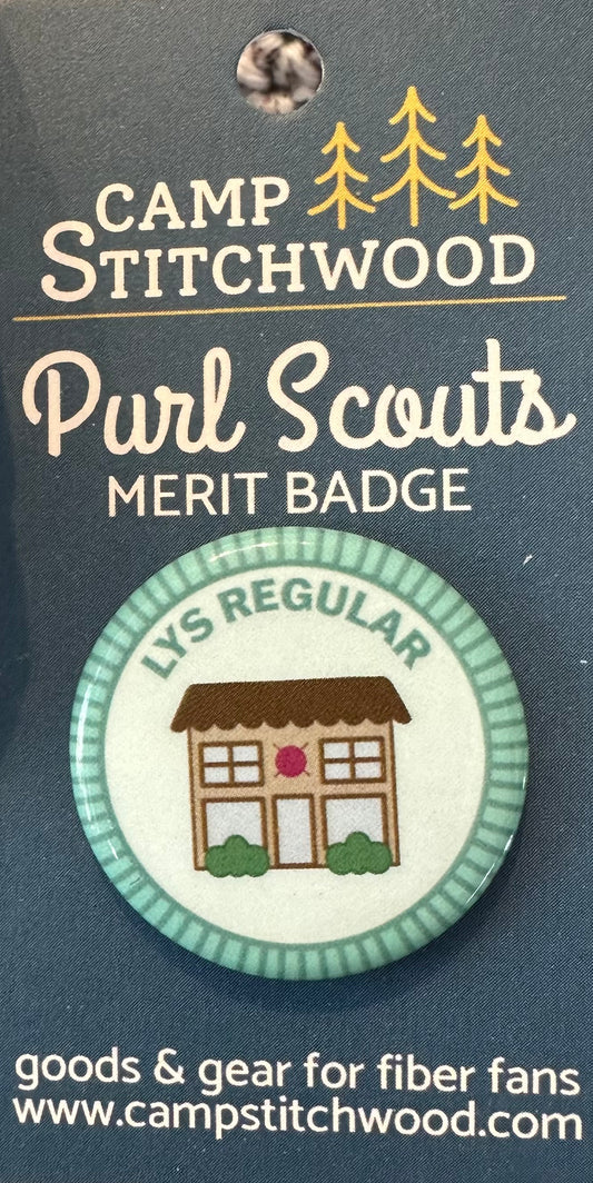 Camp Stitchwood Buttons - Merit Badge