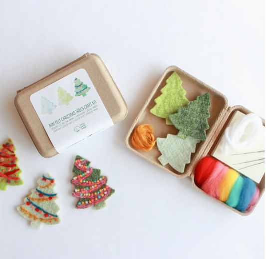 Mini Christmas Tree Felting Craft Kit