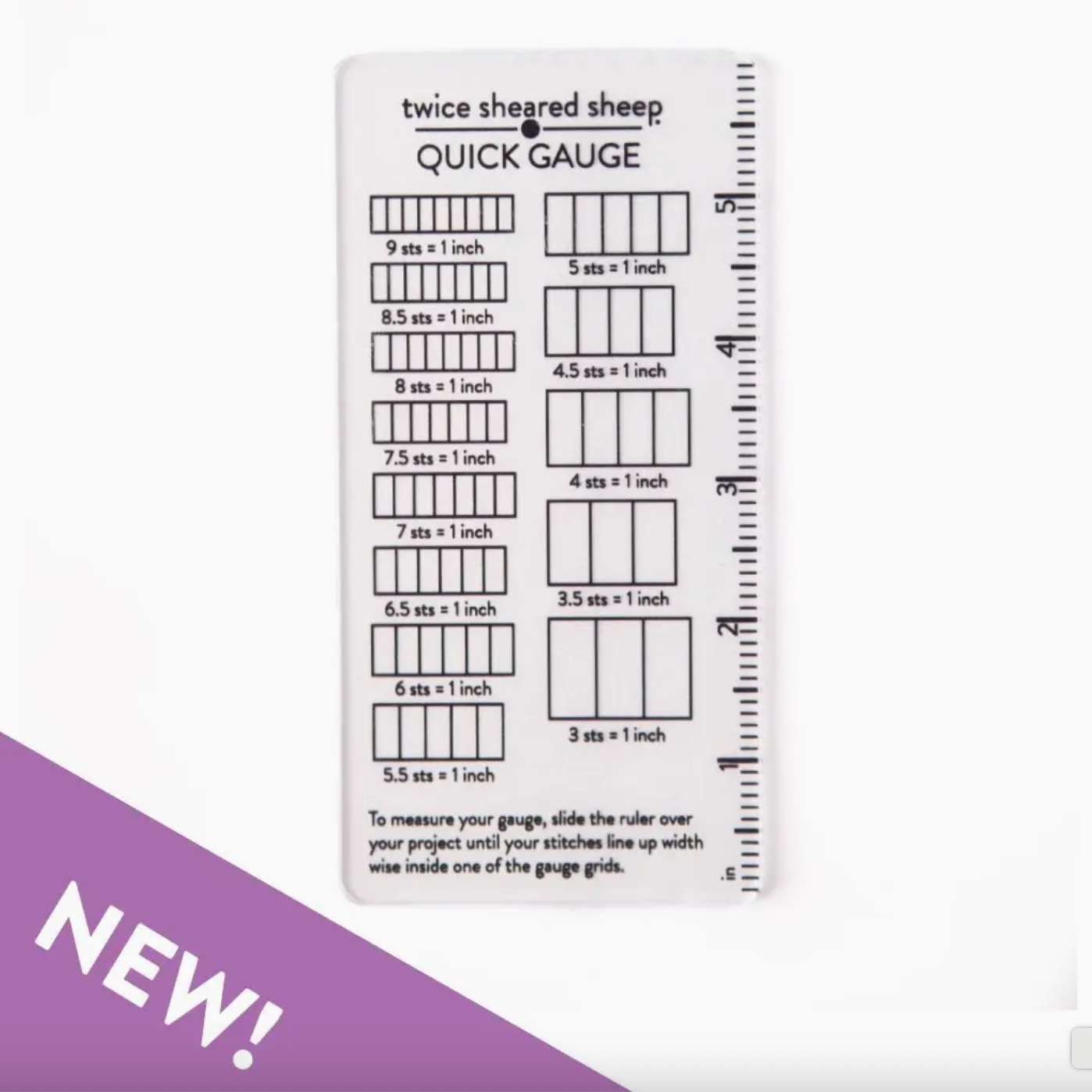 Quick Gauge Ruler – Three Crows Fiber