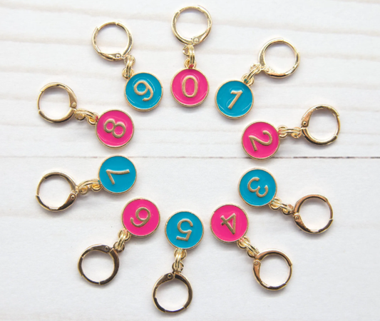 Fox and Pine Stitch Markers
