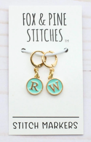 Fox and Pine Stitch Markers