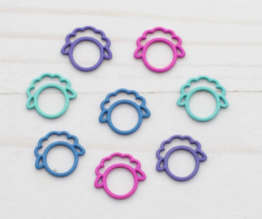 Fox and Pine Stitch Markers