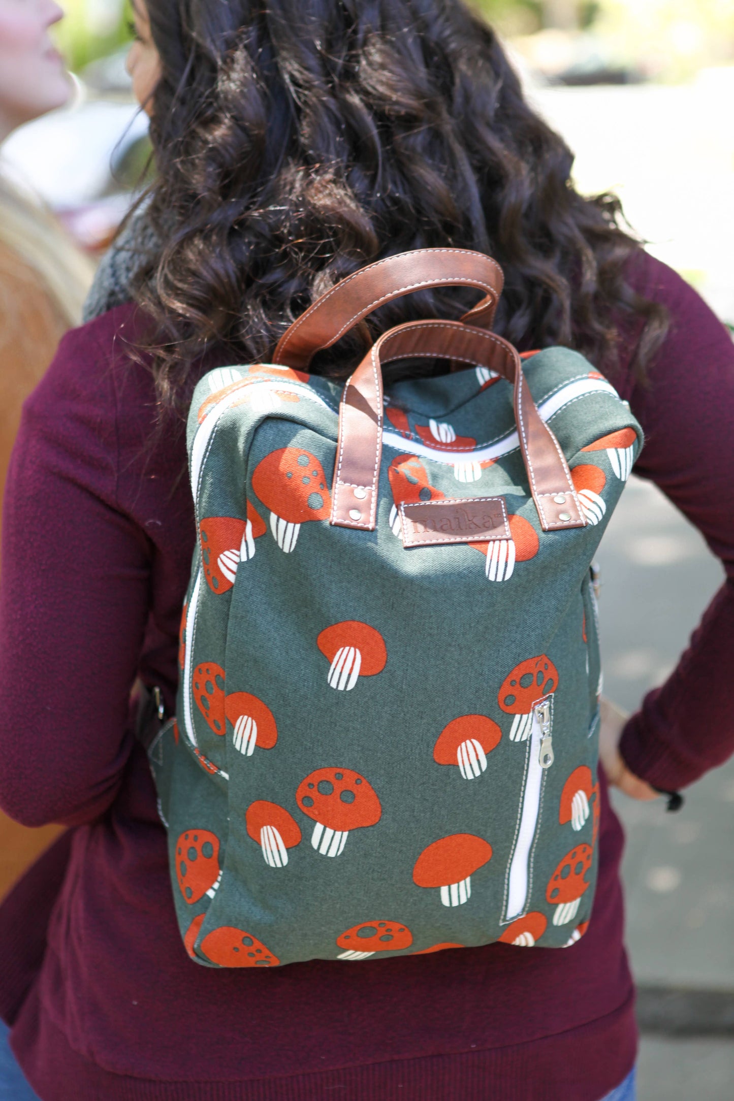 Maika-Zippered Backpack