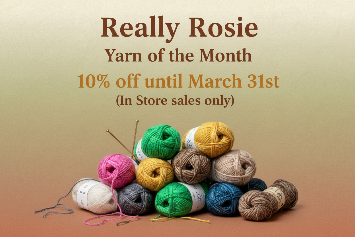 Really Rosie Yarn of the Month Banner