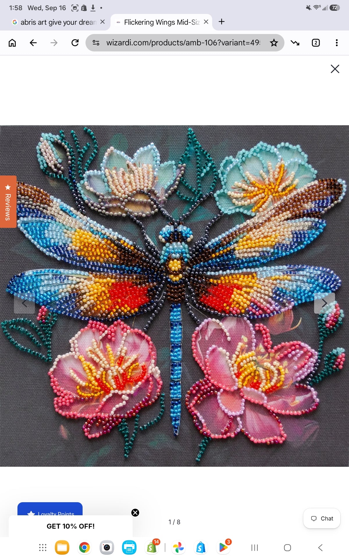 Abris Art - Mid-sized Bead Embroidery Kit