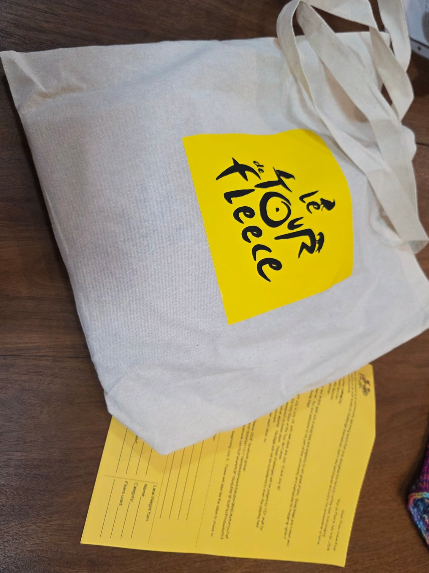 Tour de Fleece Swag Bag