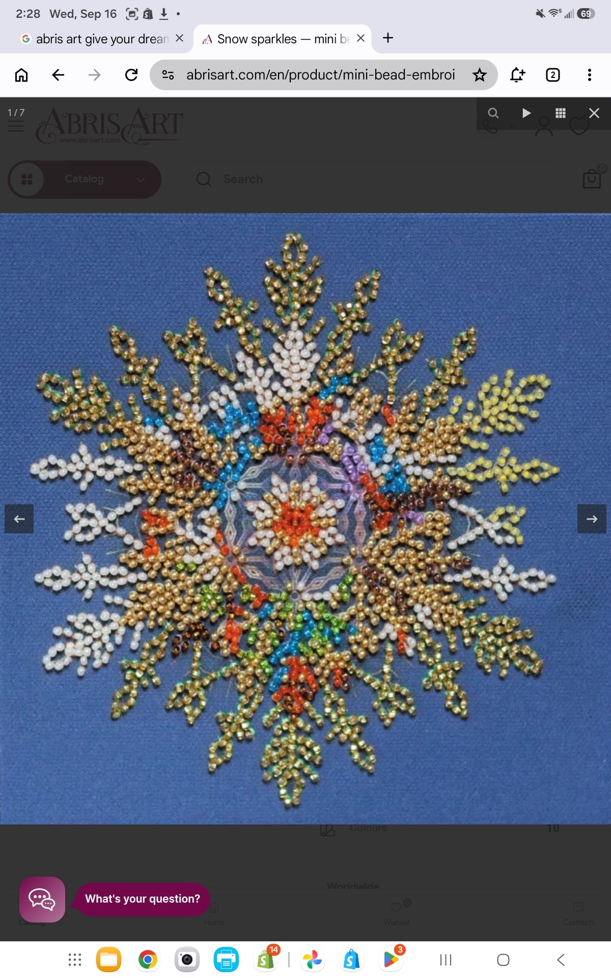 Abris Art - Mini Bead Embroidery Kit